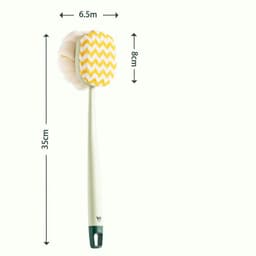 image-Bath Gadget Bath Brush Long Handle Soft Fur Bath Brush Bath Towel Loofah Strong Back Rubbing Don't Ask For Back Brush