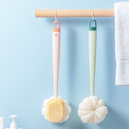 image-Bath Gadget Bath Brush Long Handle Soft Fur Bath Brush Bath Towel Loofah Strong Back Rubbing Don't Ask For Back Brush