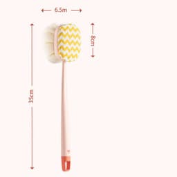 image-Bath Gadget Bath Brush Long Handle Soft Fur Bath Brush Bath Towel Loofah Strong Back Rubbing Don't Ask For Back Brush