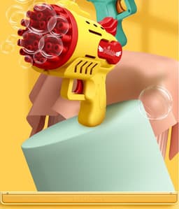image-Luminous Bubble Gun Gatling Electric Children's Small Toys