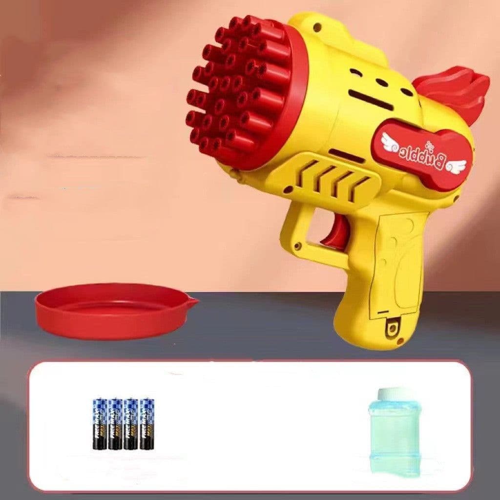 image-Luminous Bubble Gun Gatling Electric Children's Small Toys