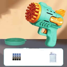 image-Luminous Bubble Gun Gatling Electric Children's Small Toys