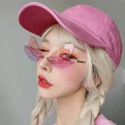 image-Frameless Trimming Sunglasses Women Dragonfly Wings Sunglasses