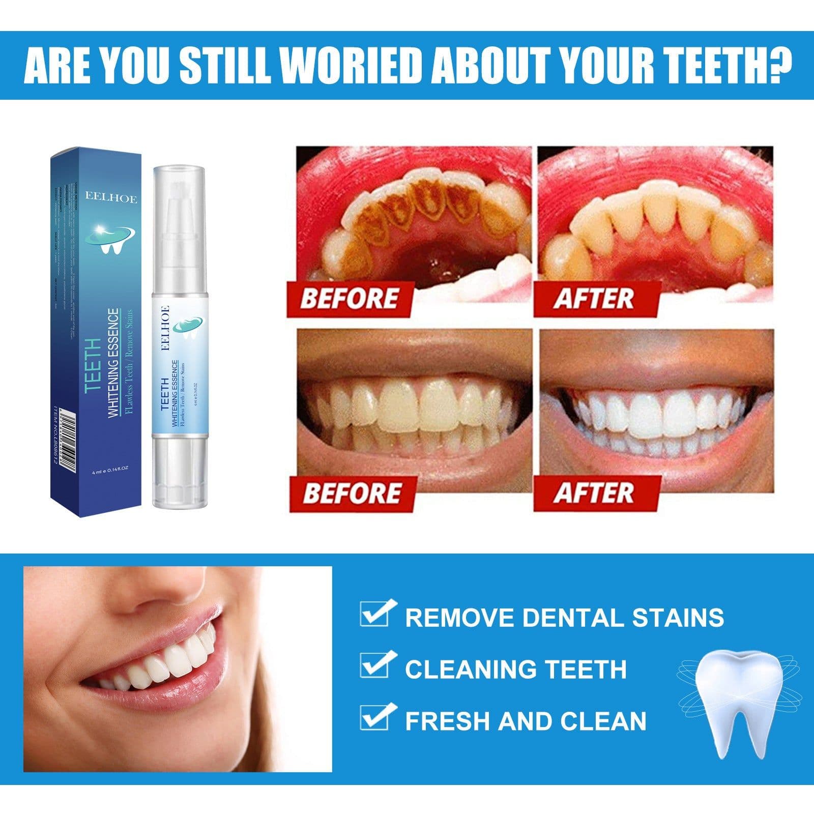 image-Oral Cleaning Dental Plaque Cleaning White Teeth Teeth Whitening Pen