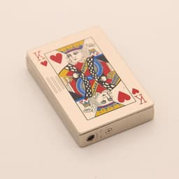 image-Creative Personality Cool Playing Cards Inflatable Electronic Windproof Lighter