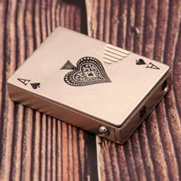 image-Creative Personality Cool Playing Cards Inflatable Electronic Windproof Lighter