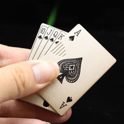 image-Creative Personality Cool Playing Cards Inflatable Electronic Windproof Lighter