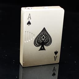 image-Creative Personality Cool Playing Cards Inflatable Electronic Windproof Lighter