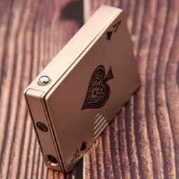 image-Creative Personality Cool Playing Cards Inflatable Electronic Windproof Lighter
