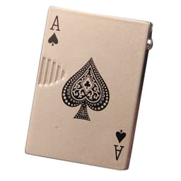 image-Creative Personality Cool Playing Cards Inflatable Electronic Windproof Lighter