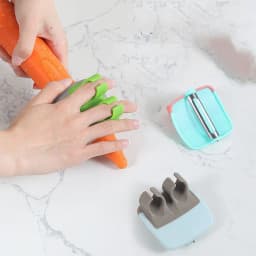 image-Stainless Steel Peeler Protective Finger Paring Knife Peeler Fruit Melon Peel Scraping
