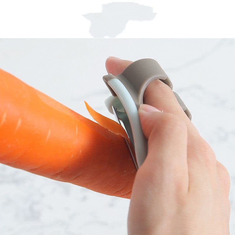 image-Stainless Steel Peeler Protective Finger Paring Knife Peeler Fruit Melon Peel Scraping