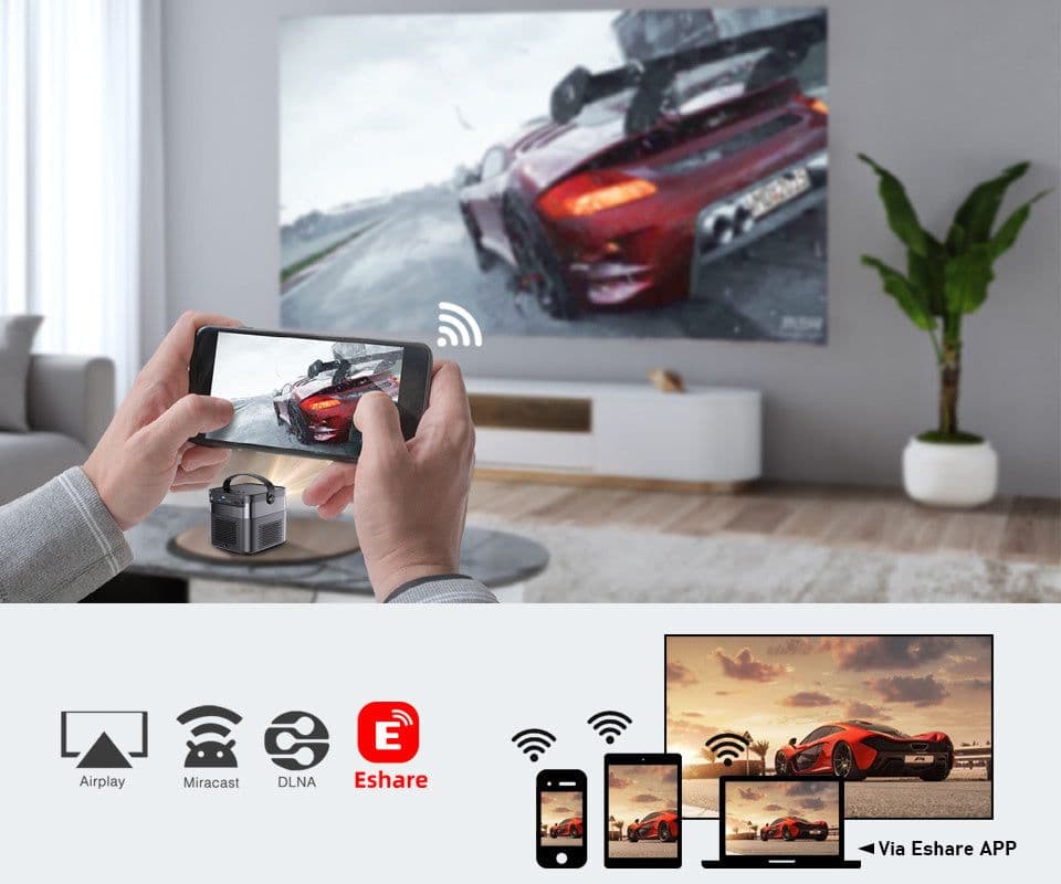 image-Rechargeable HD 3D Home Theater Projector
