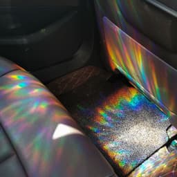 image-RPS061 Colorful Suncatcher Rainbow Prism Mushroom Static Glass Sticker PVC Glue-free Anti-collision Window Sticker