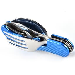 image-Outdoor Camping Multifunctional Dining Knife Folding Knife, Fork And Spoon