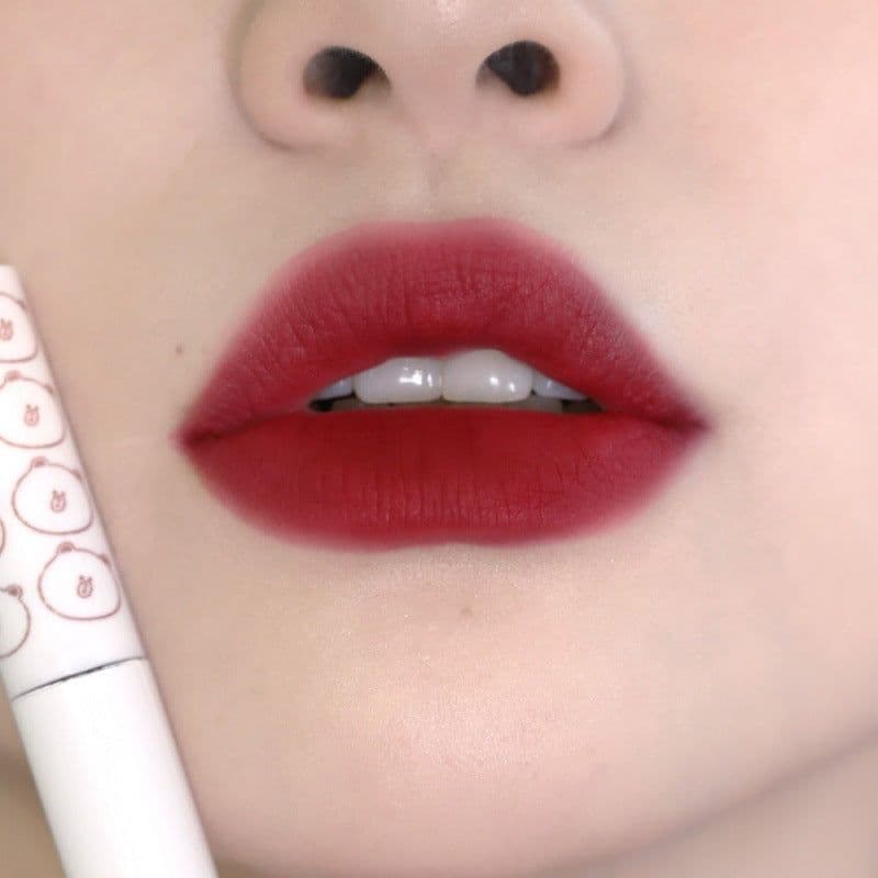 image-Lip Lacquer ROTO Matte Air Bear Lip Mud Lip Gloss Lipstick Makeup Female No Stain On Cup
