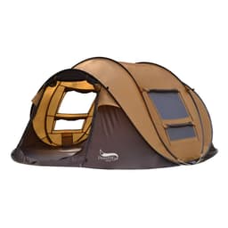 image-Outdoor Automatic Tent 3-4 People Quickly Building-free Boat Tent Multi-person Camping Park Tent Rainproof