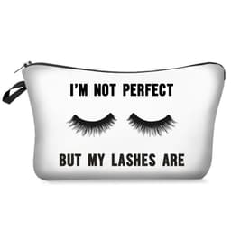 image-Digital Printing Mascara Brush Eyelash Lettered Make-up Bag Storage Bag