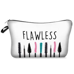 image-Digital Printing Mascara Brush Eyelash Lettered Make-up Bag Storage Bag