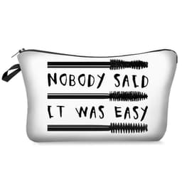 image-Digital Printing Mascara Brush Eyelash Lettered Make-up Bag Storage Bag