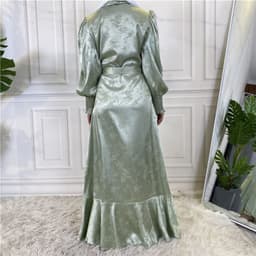 image-New Fashion Women's Clothing Patchwork Muslim Dress