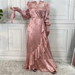 image-New Fashion Women's Clothing Patchwork Muslim Dress
