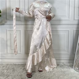 image-New Fashion Women's Clothing Patchwork Muslim Dress