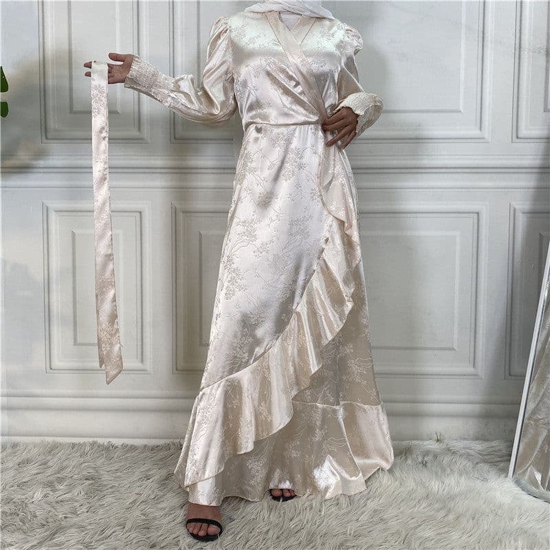 image-New Fashion Women's Clothing Patchwork Muslim Dress