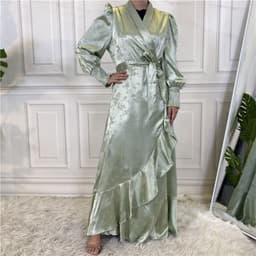 image-New Fashion Women's Clothing Patchwork Muslim Dress