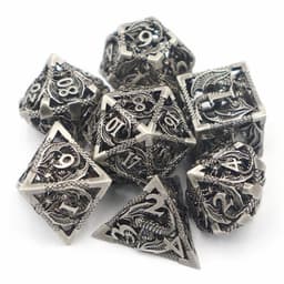image-Hollow Dice Pure Copper Electroplating Dice DND Dragon And Dungeons Running Group Metal Dice