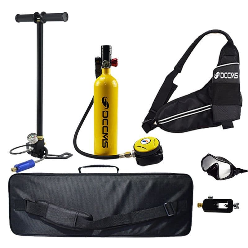 image-DCCMS Diving Oxygen Tank Oxygen Cylinder Water Portable Diving Respirator Scuba Diving Spare Life-saving Cylinder