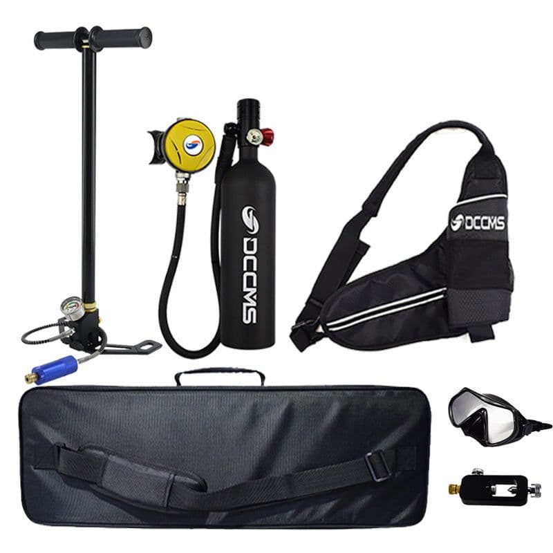 image-DCCMS Diving Oxygen Tank Oxygen Cylinder Water Portable Diving Respirator Scuba Diving Spare Life-saving Cylinder