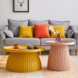 image-Mushroom Small Coffee Table Small Apartment Balcony Living Room Coffee Table