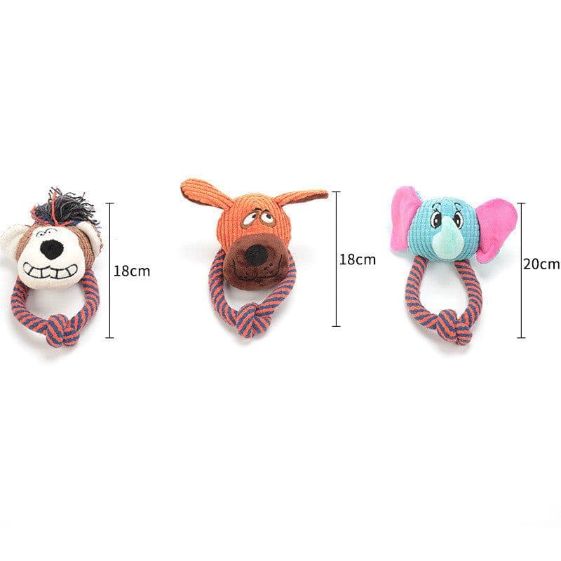 image-Pet Supplies Dog Cotton Rope Toys Sound Grinding Teeth Cleaning Toys