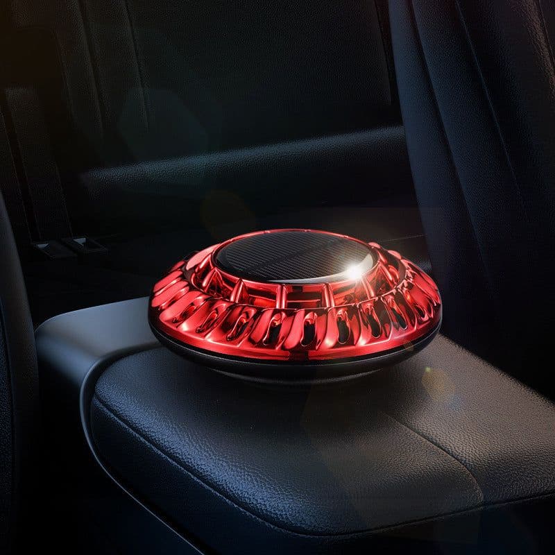 image-Solar Car Perfume Holder Automatic Rotation