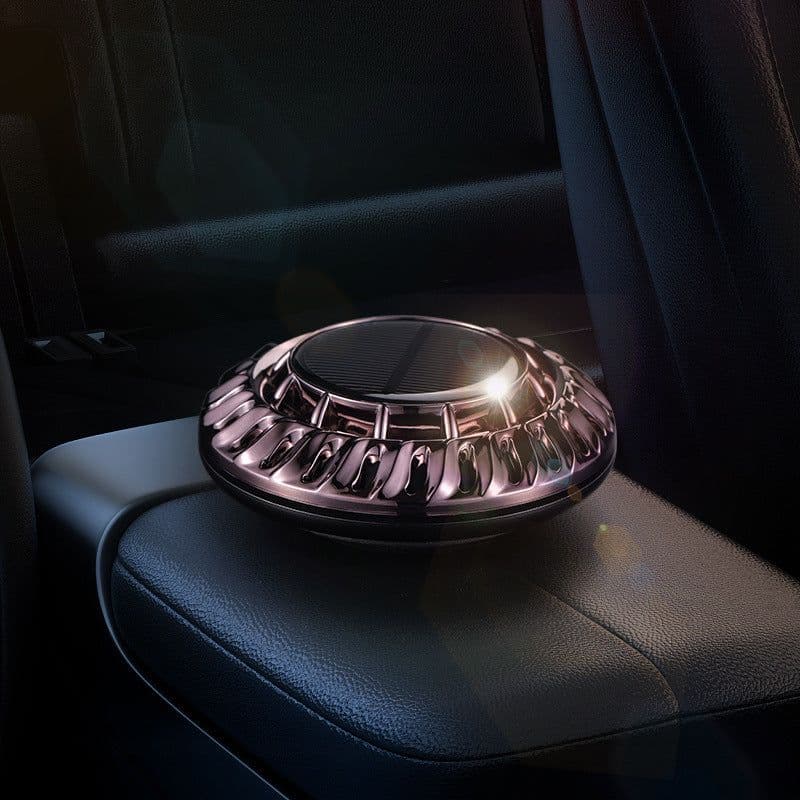 image-Solar Car Perfume Holder Automatic Rotation