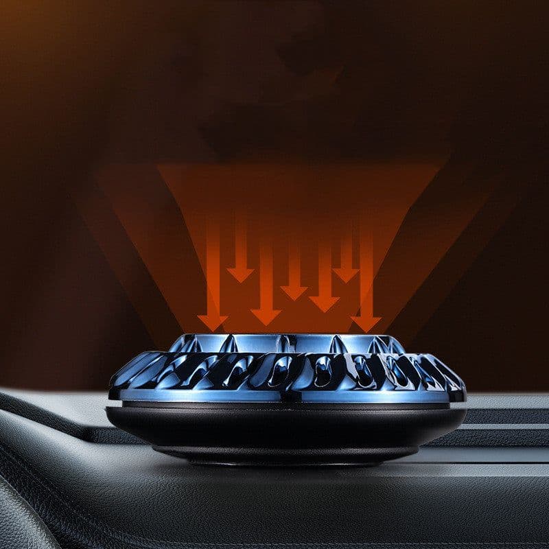 image-Solar Car Perfume Holder Automatic Rotation