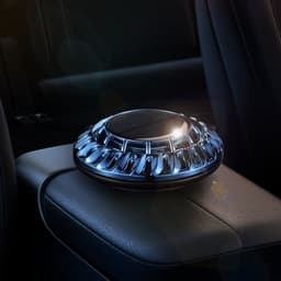 image-Solar Car Perfume Holder Automatic Rotation