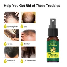 image-EELHOE Foreign Trade Cross-border Ginger Nutrition Spray Ginger Hair Root Spray Moisturizing Hair Hair Care Spray Spray