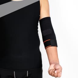 image-Sports Elbow Guard Outdoor Sports Pressure Lengthened Arm Protector Wicking Breathable Straps Knitted Elbow Pads Sets Sports Elbow Guard