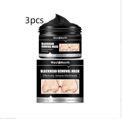 image-Bamboo Charcoal Blackhead Suction Mask Cleaning Tear And Pull Nose Mask Blackhead Suction Acne