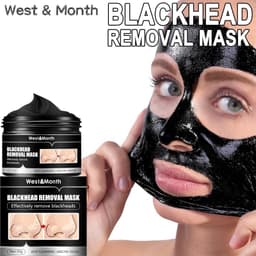 image-Bamboo Charcoal Blackhead Suction Mask Cleaning Tear And Pull Nose Mask Blackhead Suction Acne