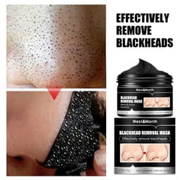 image-Bamboo Charcoal Blackhead Suction Mask Cleaning Tear And Pull Nose Mask Blackhead Suction Acne