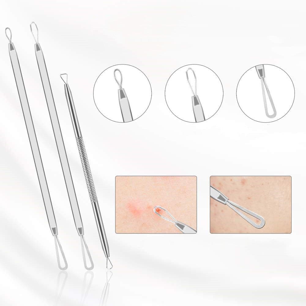 image-Blackhead Remover Blackhead Removal Suit Pimple Pin 9-piece Set