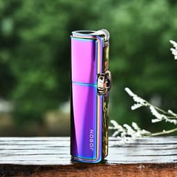 image-ZB307 Three Straight Cigar Moxa Stick Straight Gas Lighters Miniature Welding Gun With Cigar Hole