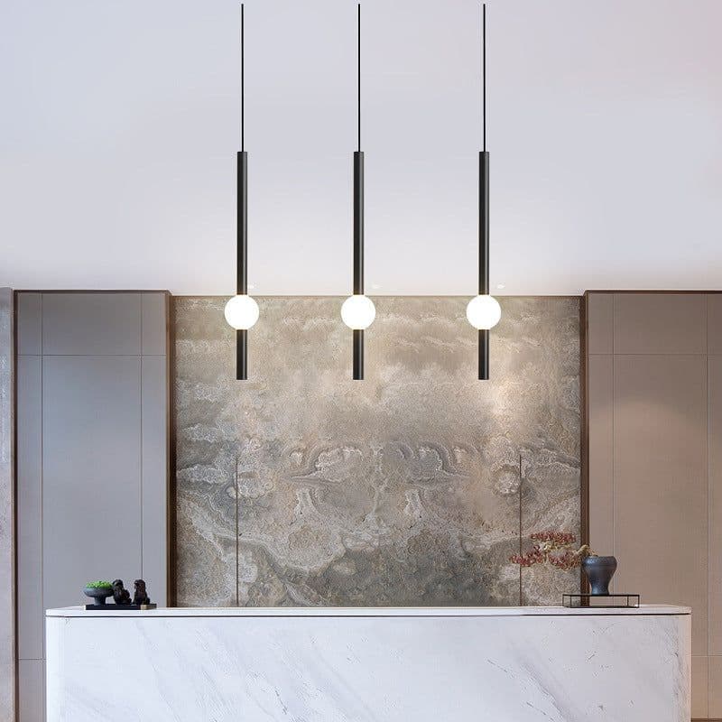 image-Minimalist Bedroom Bedside Chandelier Nordic Minimalist Modern Bedside Table Hanging Line Lamp LED Creative Atmosphere Lamps