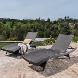 image-Outdoor Swimming Pool Hot Spring Bath Courtyard Leisure Rattan Deck Chair