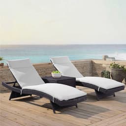image-Outdoor Swimming Pool Hot Spring Bath Courtyard Leisure Rattan Deck Chair