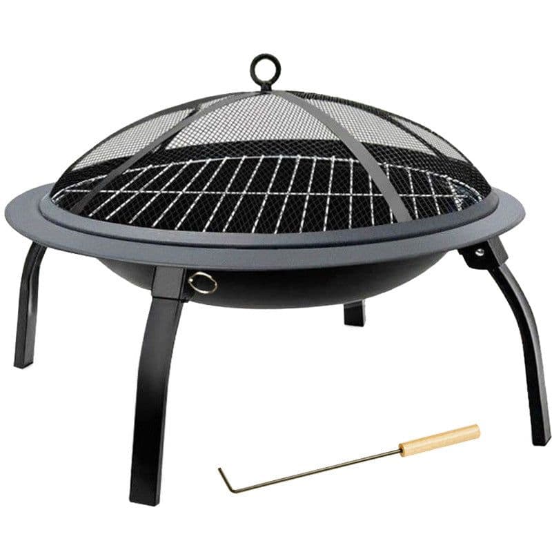 image-Folding BBQ Grill Outdoor CampStove Portable Barbecue Grill Household Charcoal Heating Brazier Charcoal Stove Indoor Roasting Stove
