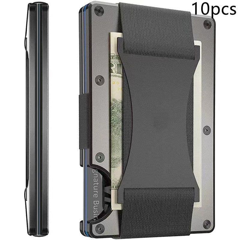 image-New Metal Card Bag Carbon Fiber Wallet Wallet RFID Anti-theft Swiping Blocking Technology